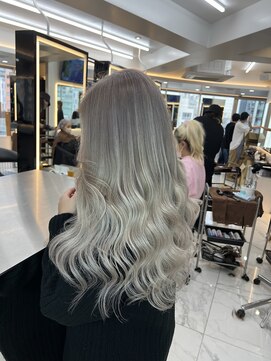 ラピス 渋谷本店(Lapis) ホワイトミルクティー/シールエクステ/髪質改善