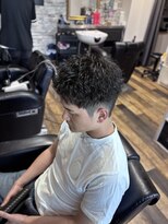 バーバーブロス(BAR BER bro's)&nbsp;無造作ピンパーマ/浦安/メンズパーマ/ツイストスパイラルパーマ