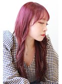 大人女子のツヤ感暖色カラー×ロングレイヤーカット　Y