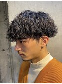 大宮波巻きスパイラルパーマツイストパーマメンズマッシュウルフ