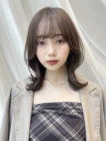 バイオレットジェム(Violet`jem) 外ハネ大人ミディスタイル/柔らかアッシュベージュカラー AN-34