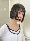 ◎ボブショートボブミニボブ切りっぱなしボブ前下がりボブ