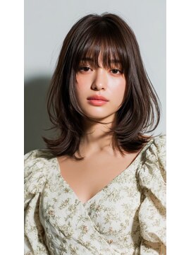 ケシキ 表参道 原宿(kesiki.) レイヤーカット/顔周り/前髪カット/ストレート