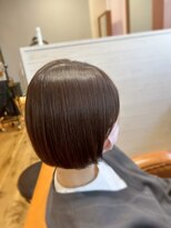 ヘアーブランドジン ティアラ(HAIR BRAND Jin Tiara)&nbsp;艶ボブ×アッシュグレー【松山美容室】