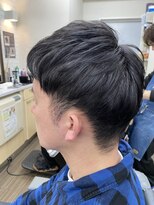 とまと 越谷店 ツーブロック+プライムグレーカラー