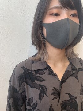 フリックヘアサロン 梅田茶屋町2号店(FLICK HAIR SALON) ウルフヘア/オリーブグレージュ/イルミナカラー