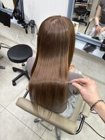 ボクノ 2号店(bokuno) 縮毛矯正/ロングレイヤー/モカブラウン