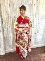 ヘアースペース ムーン(Hair Space MOON) 式にまに合うように早朝でもおまかせ、振袖の着付けとヘアセット