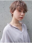 抜け感ペールベージュ×アンニュイマッシュ