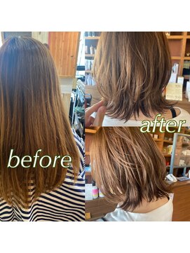 スミカ(sumica) #レイヤーカット#面長髪型#外ハネレイヤー