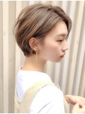 【銀座◇成田一輝】大人かわいいくびれショートショコラアッシュ