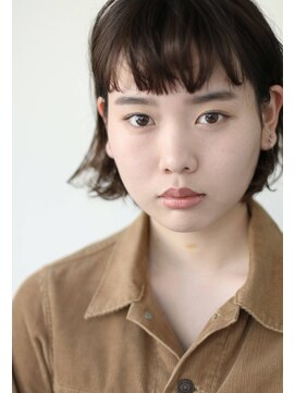 ナタン 自由が丘(NATHAN) ロブヘア×グレイアッシュ×ボブショート×小顔補正立体カット