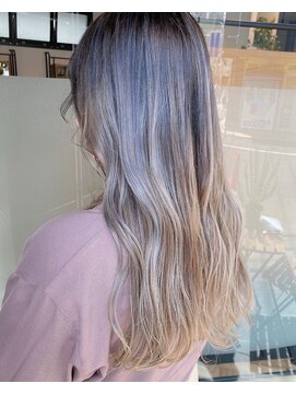 ウィーブス セタガヤ(weaves -SETAGAYA-) バレイヤージュ×グレージュカラー【weavesSETAGAYA】