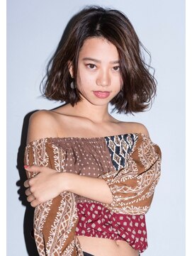 カリン 横浜店(carin) 【carin横浜】ロブヘア/艶カラー/マロンベージュ/大人ガーリー