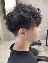 フイ 自由が丘(men's salon Hui)&nbsp;メンズ/アップバング/ツーブロックマッシュ/束感ショート波巻き
