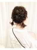 編み込み　ツインテール