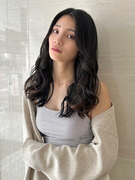 オーロ(ORO) ボブルフ ワンレン 小顔くびれヘア ネビージュ