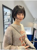 レイヤーボブ　ミニボブ　顔まわりレイヤー　
