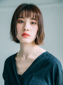 サロン ド ウィズ 西船橋店(Salon de With) 大人かわいい切りっぱなしボブ