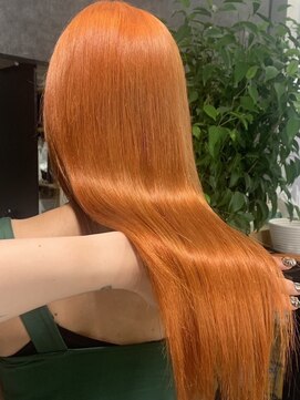 ロウル 渋谷(LOWRL) オレンジカラー/ケアブリーチカラー