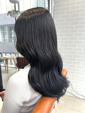 フリック 堺東店(FLICK) ブルーブラック/ウェーブ巻き/韓国風/堺東