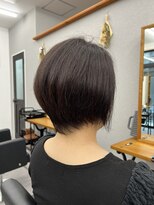 アルトス 浦和(ARTS)&nbsp;暗髪ショートボブ浦和美容室ARTS荒巻充カット20代30代40代うまい