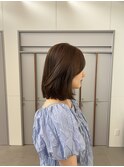 前髪/アンブレラカラー/こなれミディ/イメチェン/ウェーブパーマ