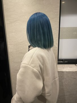 六本木美容室 西麻布店 ハイトーン◎ブルーカラー