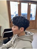 メンズスタイル【アップバングパーマ】