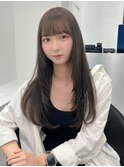 13768黒髪オリーブグレージュ髪質改善ストレート暗髪レイヤー