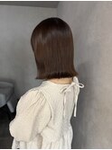 髪質改善ストレート×水素トリートメント×ロブ