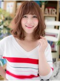 ミルクティーピンク韓国風ニュアンスパーマh4北浦和20代30代40代