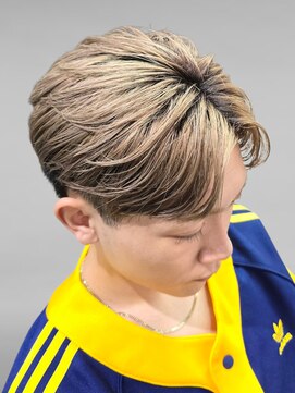 アノ 別府店(Ano.) ブリーチダブルカラーベージュフェザーメンズサロン別府美容室