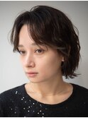 ショートボブミニボブパーマニュアンスパーマ青山表参道
