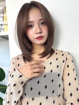 イヴォーク トーキョー(EVOKE TOKYO) 髪質改善ミディアムレイヤー艶髪カラー顔まわりレイヤー