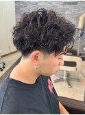 宇都宮メンズカットメンズパーマ波巻きスパイラルパーマツイスパ