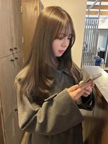 ルルズ(LULUS) 韓国風くびれレイヤー×シアー前髪×透明感ブラウン