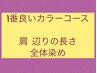 一番良いカラーコース ●肩 辺りの長さ 全体染め