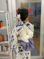 ヒデ美容室&nbsp;浴衣ヘアアレンジ