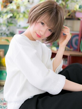 カバーヘア ブリス 戸田公園西口店(COVER HAIR bliss) *bliss戸田公園*外国人風★前下がりハイトーンショートa