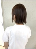 切りっぱなしショートボブ