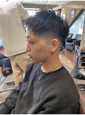 ローフェード×スパイキーショート