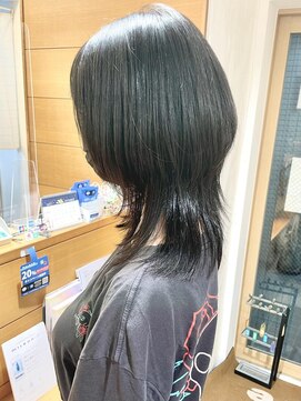 バブ バイネオリーブ(Bab by neolive) 暗髪でもウルフレイヤー☆大人可愛いミディアムヘア