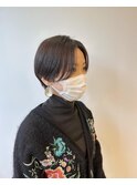 ハンサムショート×パーマ