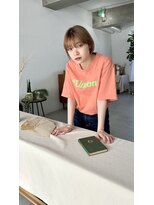 ムード タテマチ(mood tatemachi)&nbsp;ナチュラルベージュ×あごラインボブ