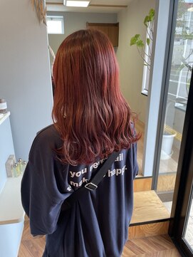 シエカ(C.eka) ブリーチなし◎レッド/赤髪