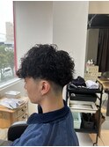 スペインカール　波巻きスパイラルパーマ　メンズパーマ