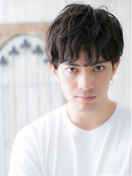 モッズヘア メン 南越谷南口店(mod's hair men) 前髪パーマでラフなくせ風ラウンドマッシュスタイルV南越谷