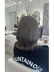 AO hair シルバーベージュ