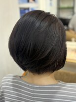 リベーヌプラス 30代40代50代60代 小顔ショートボブ 丸みショートカット 1B